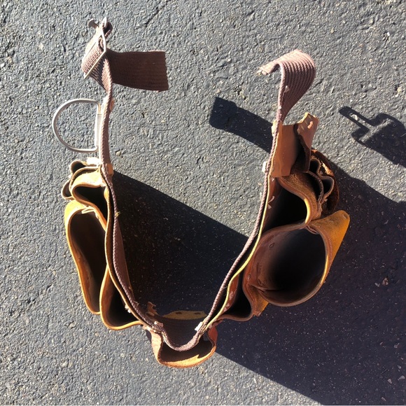 Action Leathercraft 1527 Heavy Duty Leather Tool Belt Carpenter Roofer - Picture 10 of 12